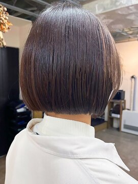 ファム 札幌大通(fam) 暗めカラー◎秋の抜け感ボブ×ベージュブラウン30代40代