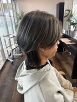 スタイル 皆実店(STYLE)&nbsp;メンズ/ウルフ/ミディアム/スパ/グレージュ