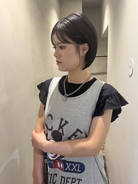 ロエ 平尾山荘(loe) ラベンダーブラウン×ショートボブ