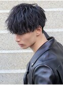 縦落ちツイストスパイラルパーママッシュショートレイヤー