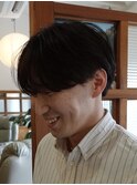 メンズショート/センターパート/パーマ／ニュアンスパーマ