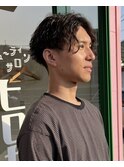波巻きパーマ