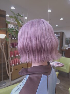 プランタンアヴェダ(printemps AVEDA) 透明感ピンクベージュボブ