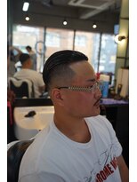 タイト スワッグ バーバーワークス(TIGHT SWAG BARBERWORKS)&nbsp;スキンフェード×オールバック