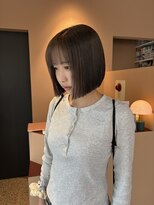 ヨーク(YOKE)&nbsp;切りっぱなしボブ×グレージュカラー