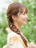 と和 巣鴨 大人可愛い浴衣編みおろし★小顔こなれ抜け感アレンジ