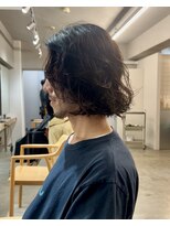 シンク(sync)&nbsp;メンズボブパーマ ミディアム 大阪心斎橋美容室