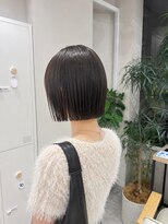 フォト 新宿三丁目(foto) 髪質改善縮毛矯正地毛風ストレート切りっぱなしボブ