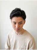 ビジネスアップバング爽やかショートスタイル