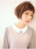 アシンメトリーショートボブ
