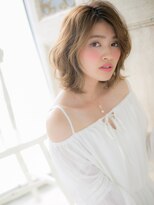 クオーレ ヘア アンジュ 水戸店(CUORE HAIR ange)&nbsp;*ange水戸*…個性的フォギーベージュ外国人風ルーズセミディa