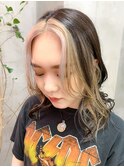 前髪ハイライト、インナーカラー、ローライト、ツートーンカラー