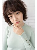 Sungoose カーキグレージュ大人かわいいフェザーバング