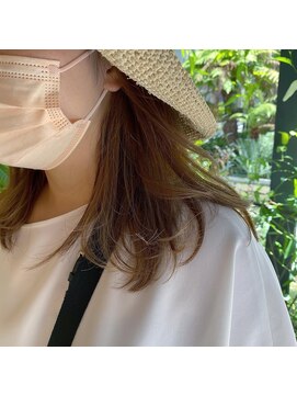 キー(kii) インナーカラー　ベージュ　福岡　天神　薬院　20代