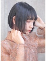 ゼン(ZEEN)&nbsp;札幌駅/髪質改善 春ミニボブにアクセサリーカラー@20代30代40代