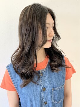 フォーク FOLK 【FOLK】透明感グレージュ☆似合わせゆる巻きロング♪