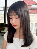 (縮毛矯正/ロングヘア/髪質改善/前髪/サイドバング/小顔)