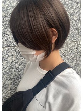ジーナ セントラル銀座(Zina) ショートヘア＊小顔ショート＊ビターベージュ【ZinaCENTRAL】