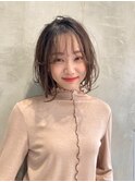 【kate 大宮】フェミニンボブxアーモンドグレージュ