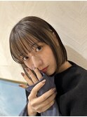 シルキーベージュ×グレージュカラー【髪質改善/縮毛矯正】
