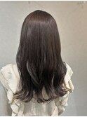 透明感ミルクティーブラウン