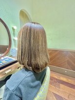 エルサフィロ ヨドヤバシ(el zafiro yodoyabashi)&nbsp;【el zafiro yodoyabashi】ボブスタイル×白髪馴染ませカラー