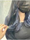 インナーカラー/アイスブルー