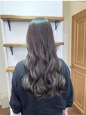 【堀口】アッシュグレージュ、ロングスタイル
