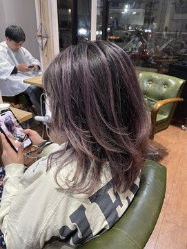 ヘア ライフ ワイレア(HAIR LIFE Wailea) ピンクバイオレットバレイヤージュ