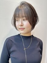 ステア ケース(stair case)&nbsp;大人丸みショートボブ耳掛けショート20代30代髪型