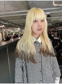 ゆるふわブロンド×ポイントカラー