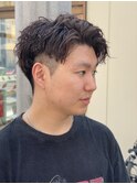 #カルマパーマ#ベリーショート#ダークアッシュ#ニュアンスパーマ