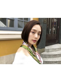 ノンストロークカットで髪ダメージを最小限に、伸びてもおさまりがいい大人ショートへ*[代官山/恵比寿]