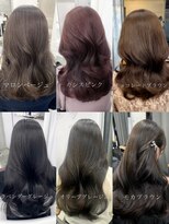 エヌアイ オモテサンドウ(ni omotesando)&nbsp;韓国レイヤーカットオリーブグレージュブルーブラック　上野