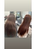 ダークベージュ高知美容院ツヤ髪オイルカラー