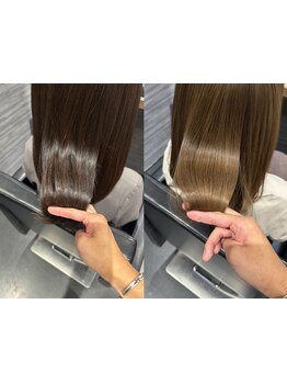 選べる髪質改善トリートメント、酸熱や水素トリートメントなど、髪質やお悩みに合わせてご提案します。