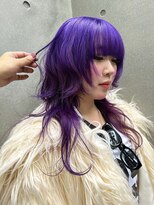 ヴァーディ オモテサンドウ(Vardy omotesando)&nbsp;ウルフレイヤー・パープルカラー・ハイトーンカラー