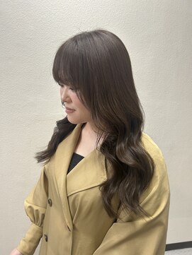 カプア 仙台駅前店(Kapua) オリーブベージュ髪質改善ロングレイヤー