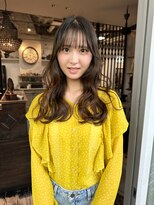 トレンチ(TRENCH)&nbsp;レイヤーカット オリーブ ベージュ ブリーチ無し 学割U24