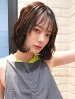 ドーチェ 池田店(DOCHE) 切りっぱなしボブ×ウェーブヘア×シースルーバング