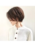 ハイライトカラー/似合わせカット/白髪/白髪ぼかし/ボブヘア　e