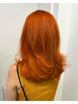 ウル(ulu)&nbsp;ケアブリーチ　オレンジ　透明感　暖色カラー