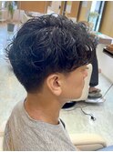 大人パーマツイストスパイラルパーママッシュスタイルパートヘア