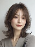 ミディアムレイヤー 白髪ぼかし 白髪染め 40代50代60代
