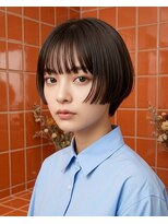ヘアーサロン 6(hair salon)&nbsp;シースルーバングミニボブ