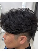 四日市ニュアンスパーマフェザーパーマセンターパート韓国眉毛