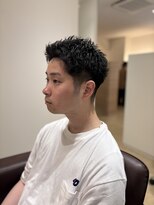 オム グランド(HOMME GRAND)&nbsp;短髪をさらにカッコよくするスパイキーパーマ！
