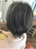【自由が丘 keep 松下】白髪を生かしたオリーブカラー
