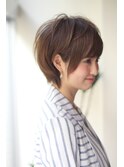 トップに丸みのある人気のセンシュアルショート作ります!