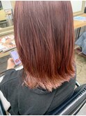 ダブルカラー×ナチュラルレッド